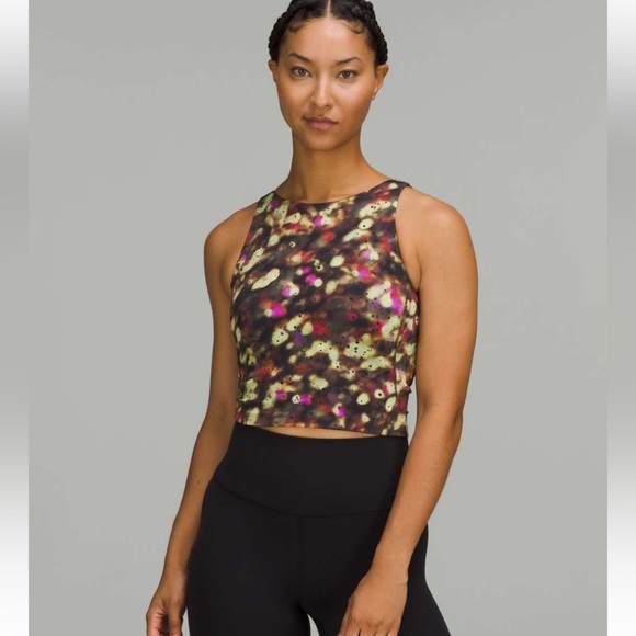 Lululemon Align High-Neck Tank Top Soft Focus Splatter Green Multi - Picture 1 of 4